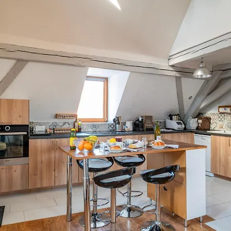 בית אירוח Le Nid Alsacien - Centre Ville - Proche Parking Gratuit - Commerces A Proximite *